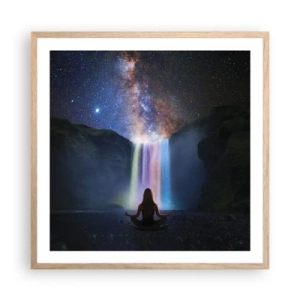 Poster in light oak frame - Absolute Harmony - 60x60 cm