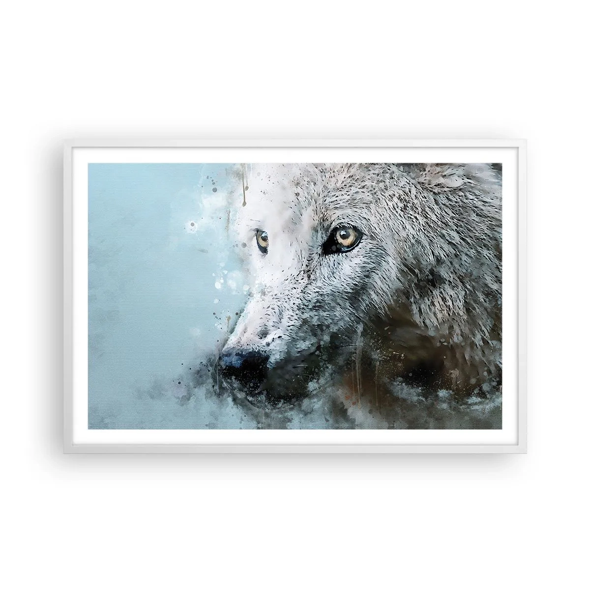 Poster in white frmae - Meet Wolf Soul - 91x61 cm
