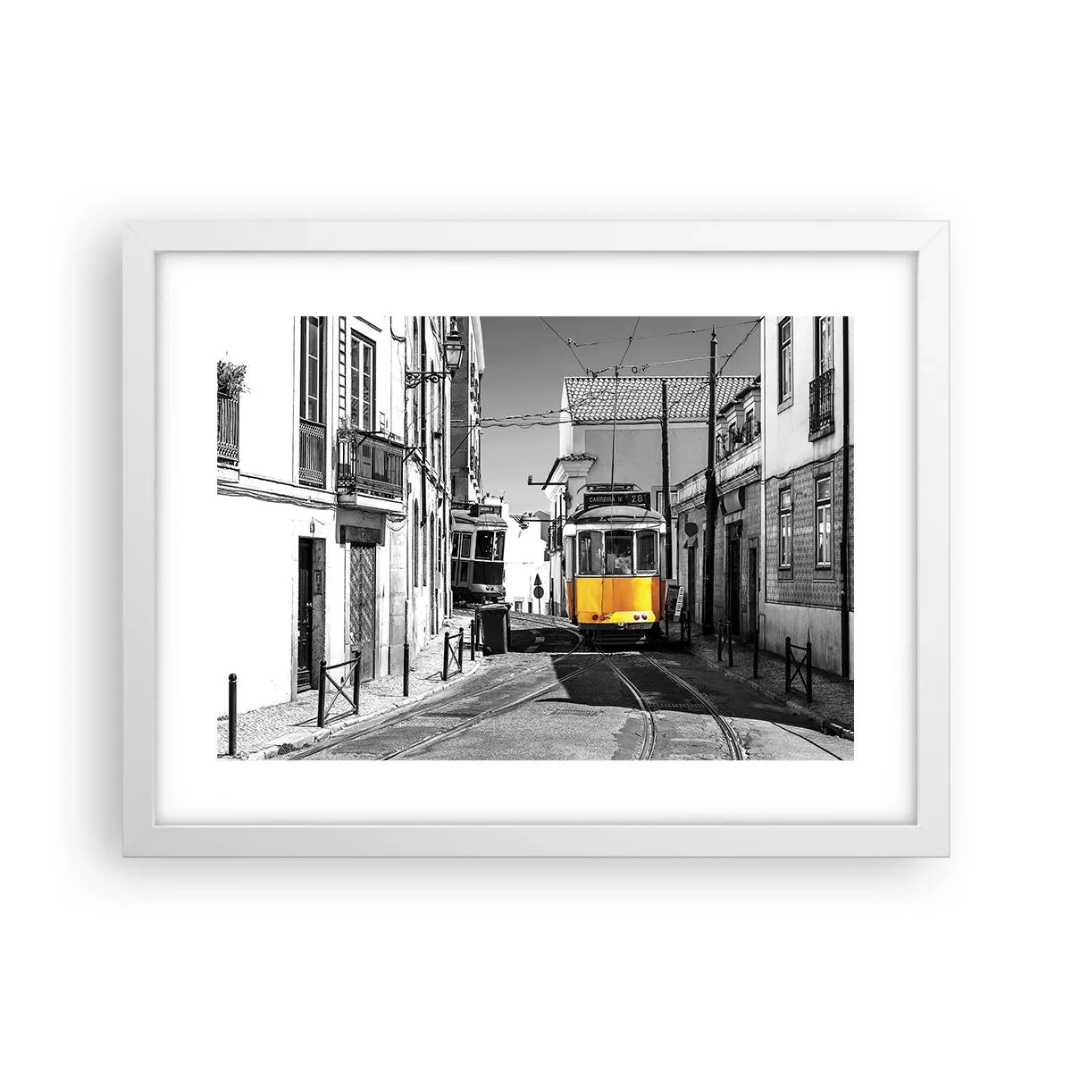 Poster in white frmae - Spirit of Lisbon - 40x30 cm