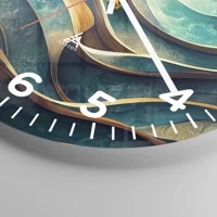 Clock face with numbers