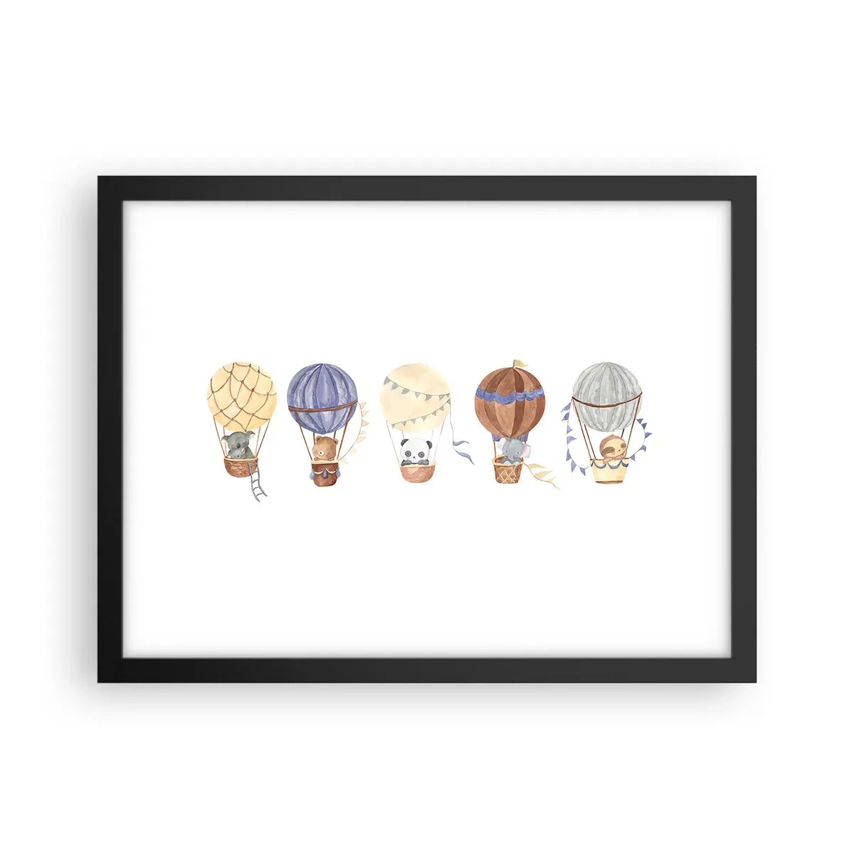 Poster in black frame - Friends in Travel - 40x30 cm