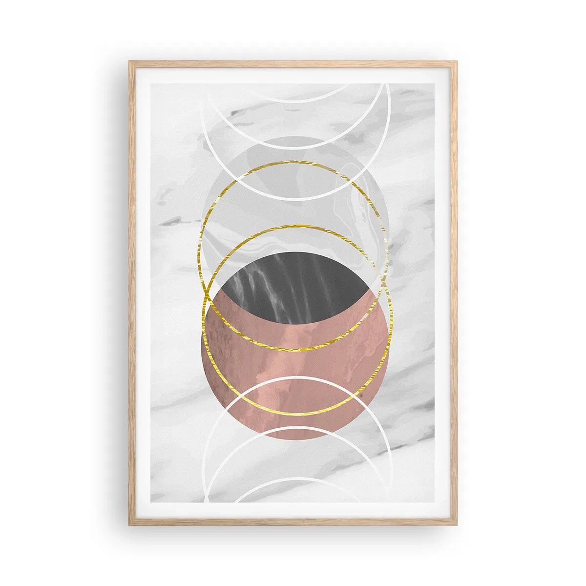 Poster in light oak frame - Music of the Spheres - 70x100 cm