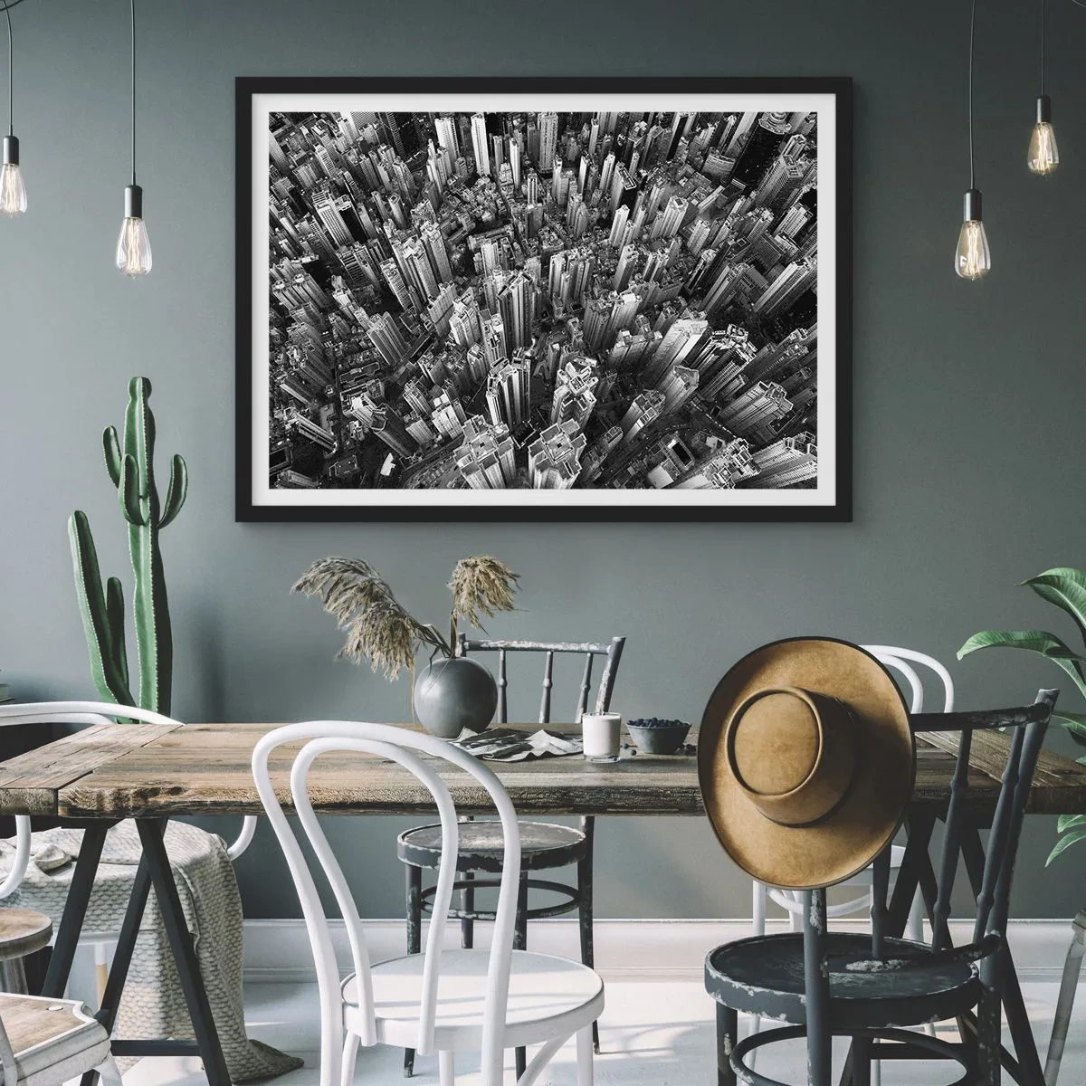 Poster in black frame - Higher and Higher - 100x70 cm