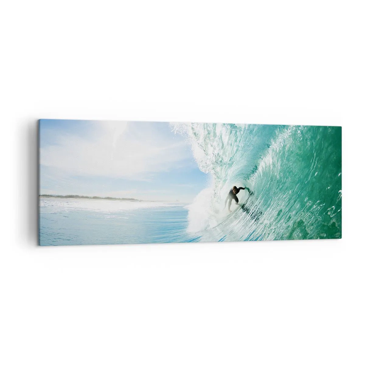 Canvas picture - Riding the Wave - 140x50 cm