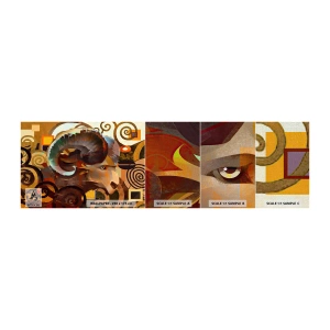Photo Wallpaper Sample Premium Canvas - Magic - Religions - Rituals - Abstraction, Aries, Graphics - 100x30 cm
