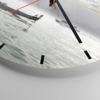 Clock face with lines