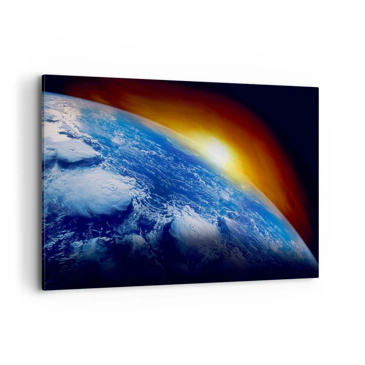 Canvas picture - Sunrise by the Blue Planet - 100x70 cm