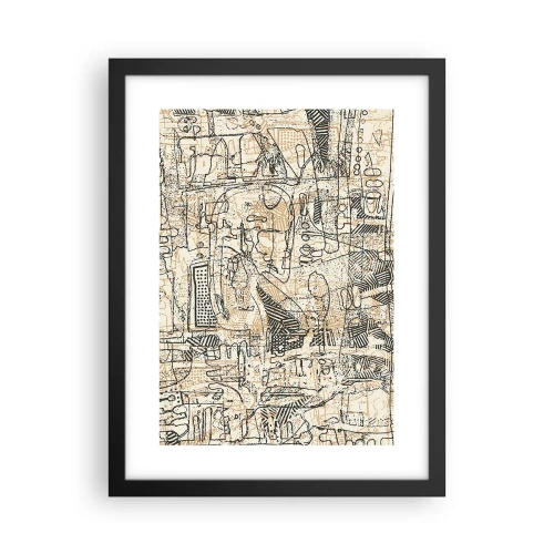 Poster in black frame - Waiting to Be Decoded - 30x40 cm