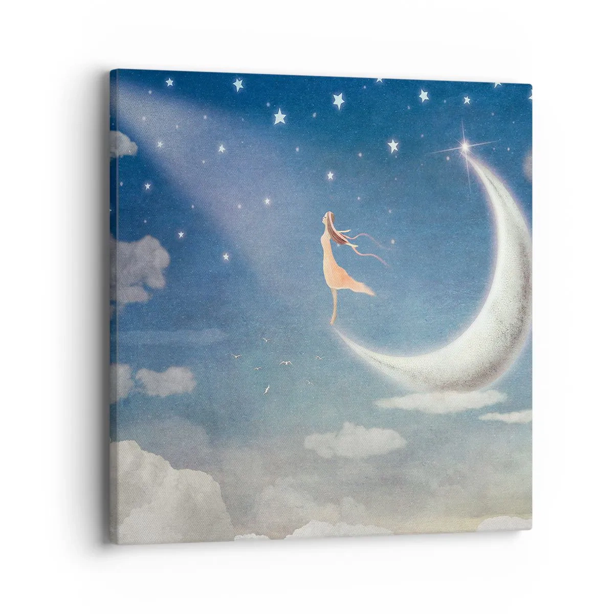 Canvas picture - Blue Suitor - 40x40 cm