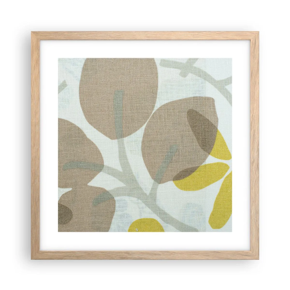 Poster in light oak frame - Composition in Full Sunlight - 40x40 cm