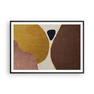 Poster in black frame - Abstract - Place in sSace - 100x70 cm