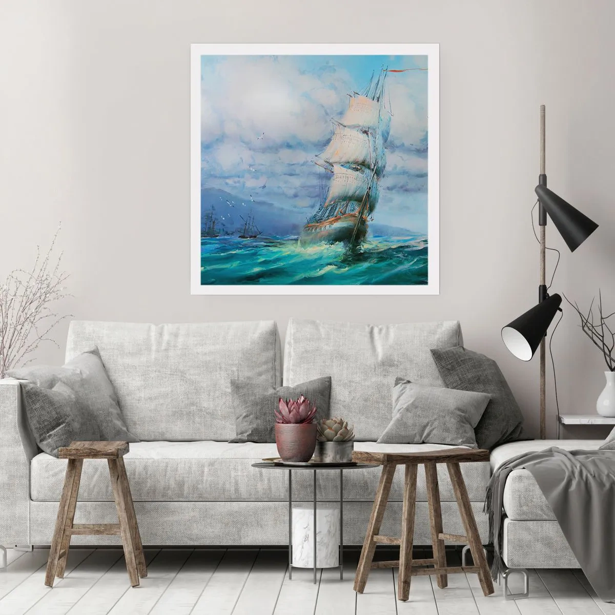 Poster - Happy Winds - 40x40 cm