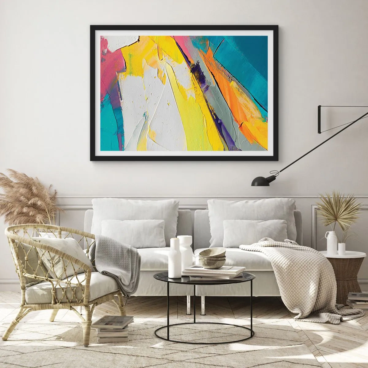Poster in black frame - Anatomy of Light - 100x70 cm