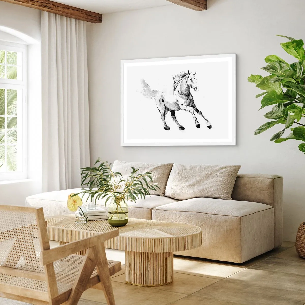 Poster in white frmae - Untamed Soul - 100x70 cm