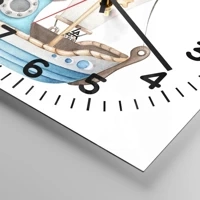 Clock face with numbers