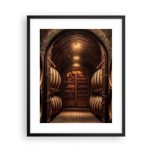Poster in black frame - Atmospheric Cellar - 40x50 cm