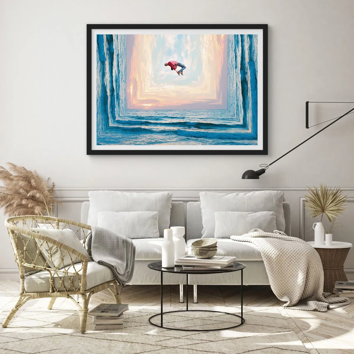 Poster in black frame - To Another Dimension - 50x40 cm