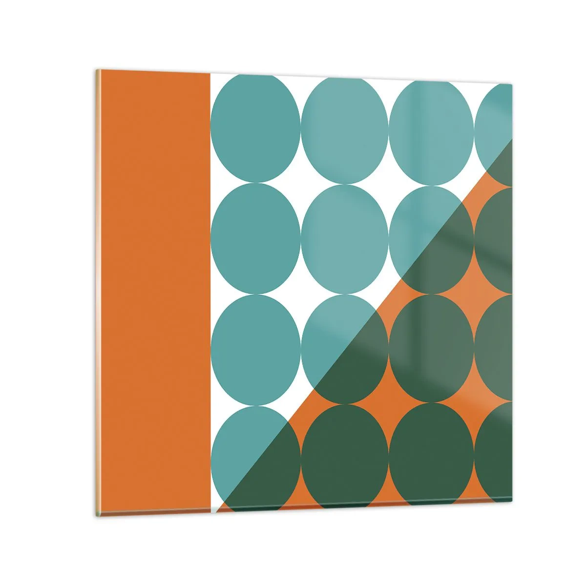 Glass picture - Upwards and Diagonally - 60x60 cm