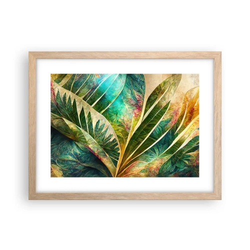 Poster in light oak frame - Colours of the Tropics - 40x30 cm