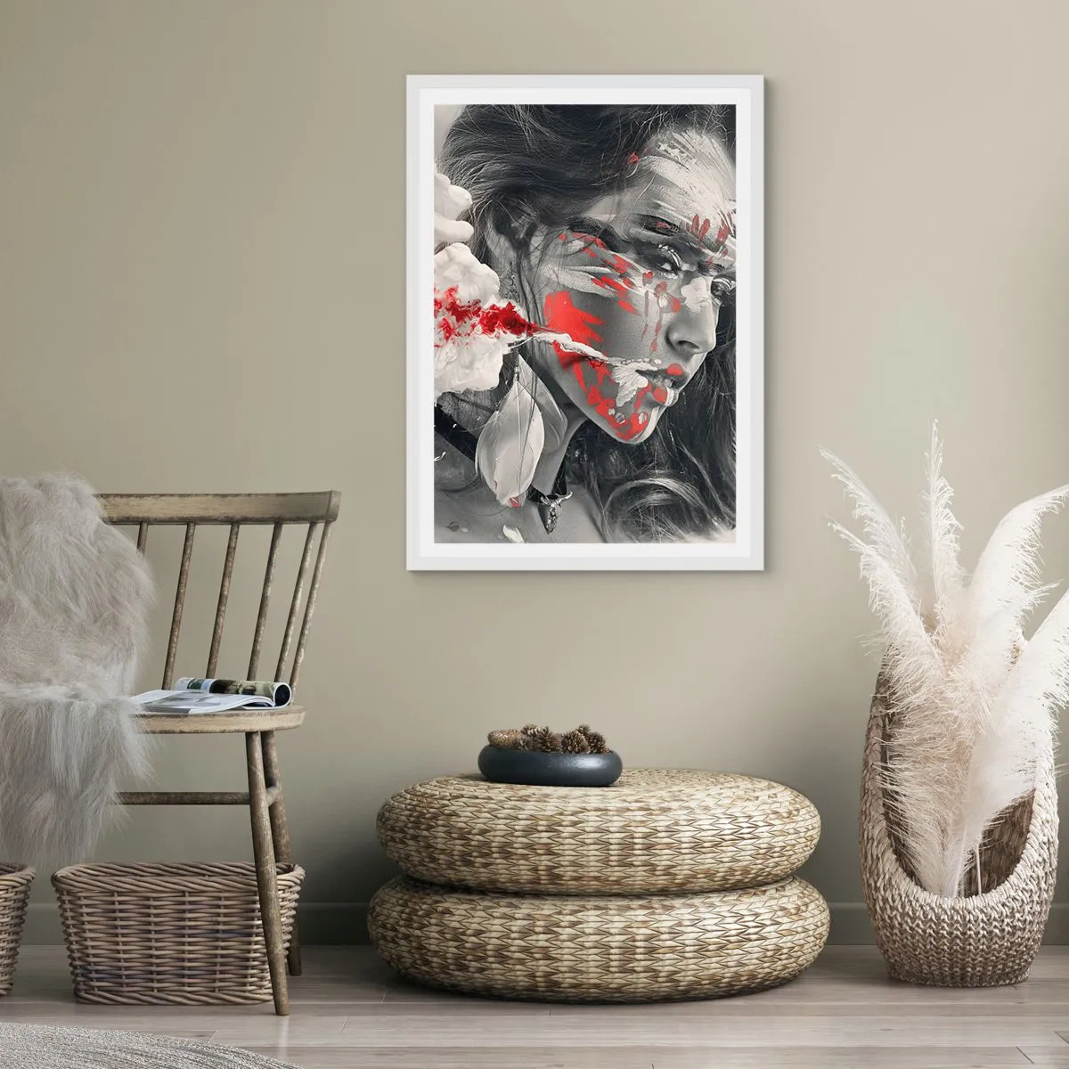 Poster in white frmae - Smoke of Absurdity - 40x50 cm