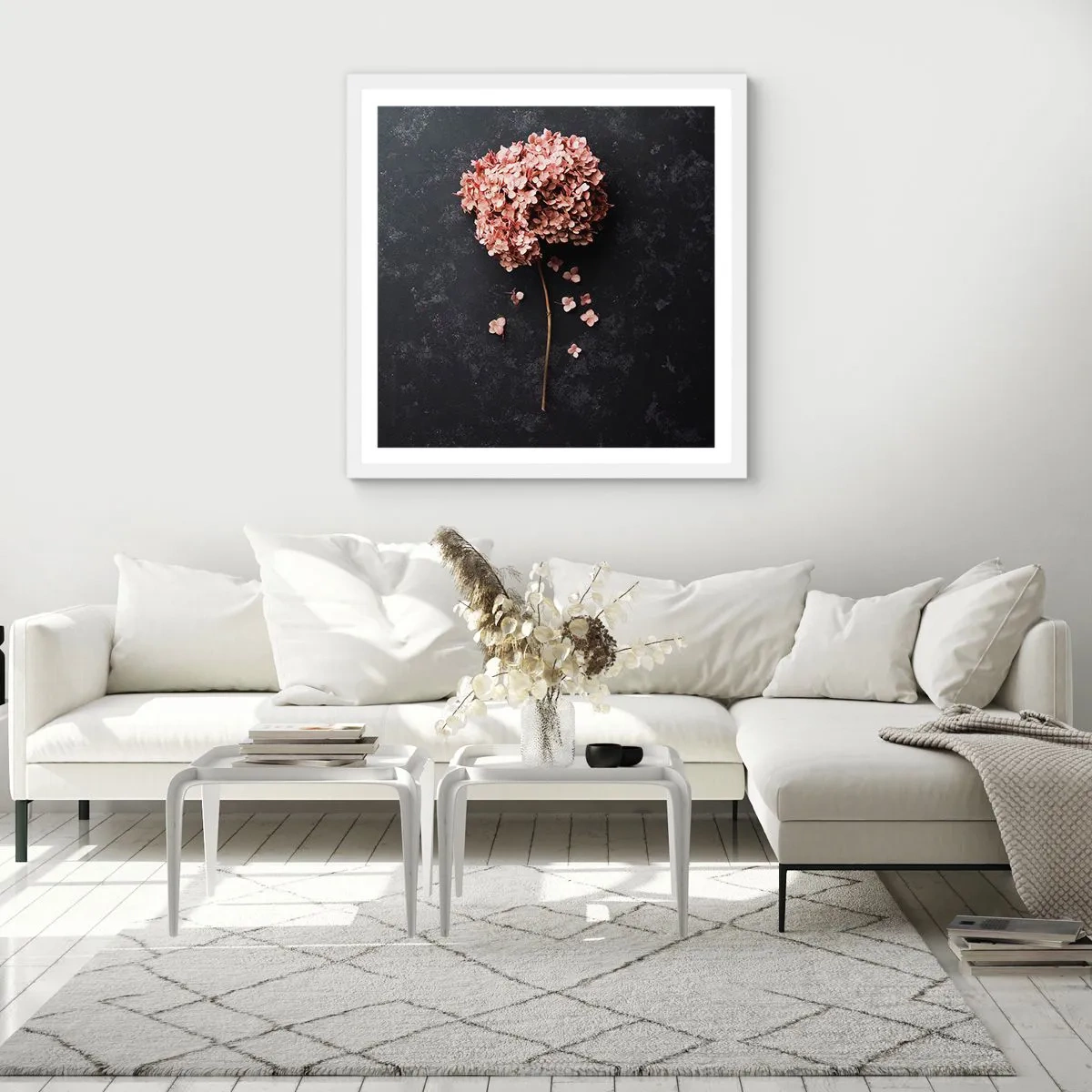 Poster in white frmae - Trully Romantic Sign - 40x40 cm