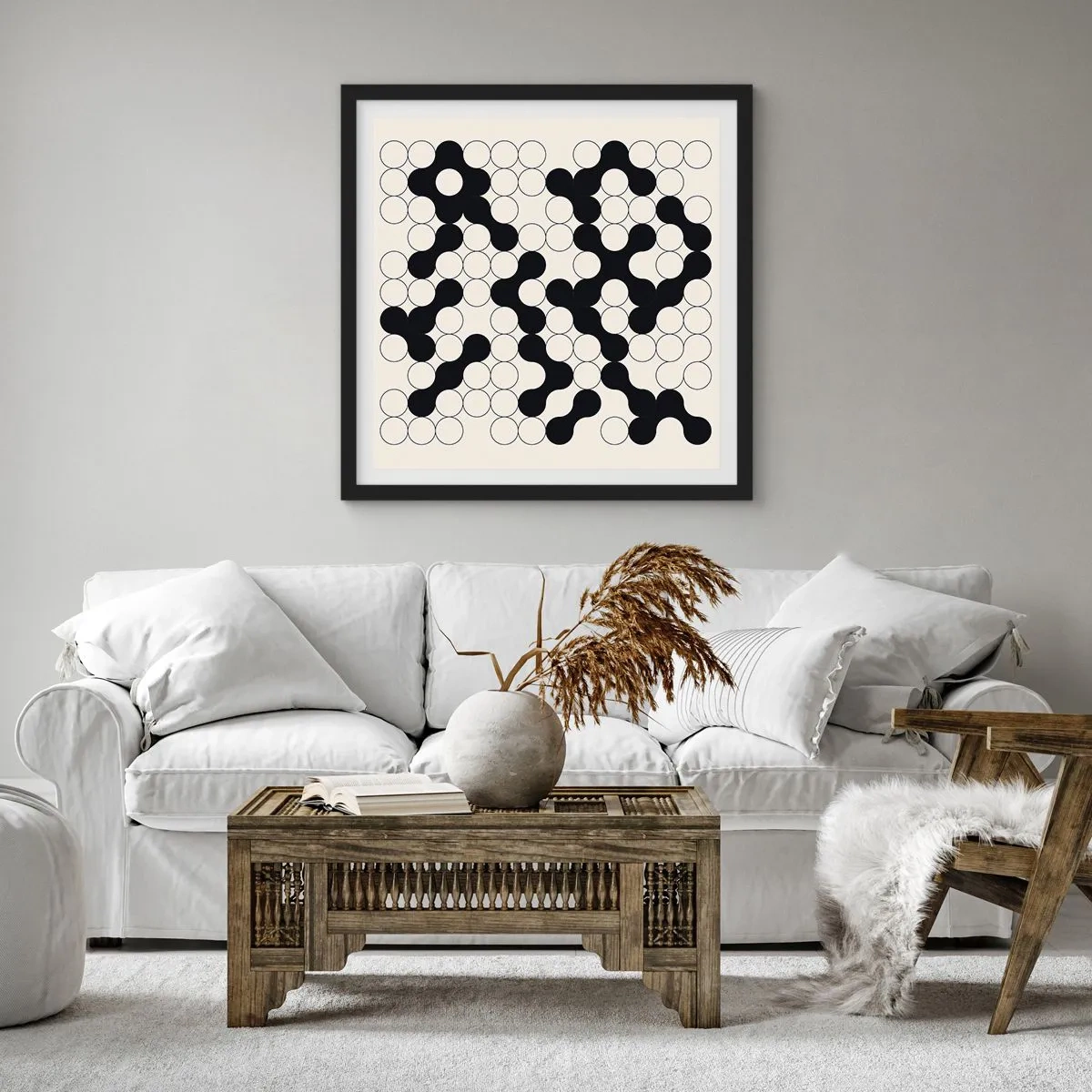 Poster in black frame - Chinese Play - Variation - 50x50 cm