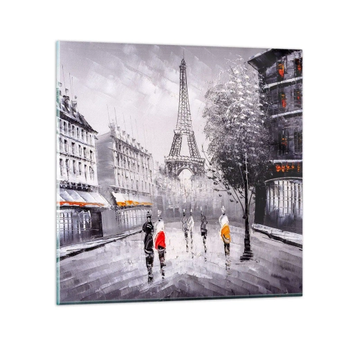 Glass picture - Parisian Walk - 50x50 cm