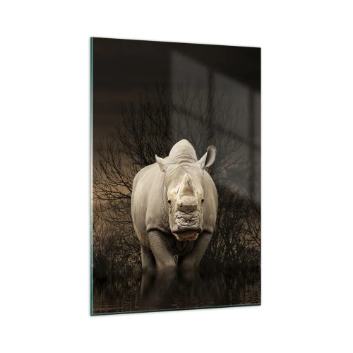 Glass picture - White against Nature - 80x120 cm