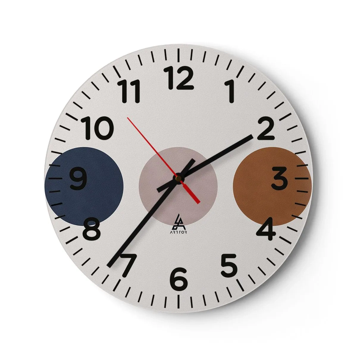 Wall clock - Clock on glass - Symbol of Perfection - 30x30 cm