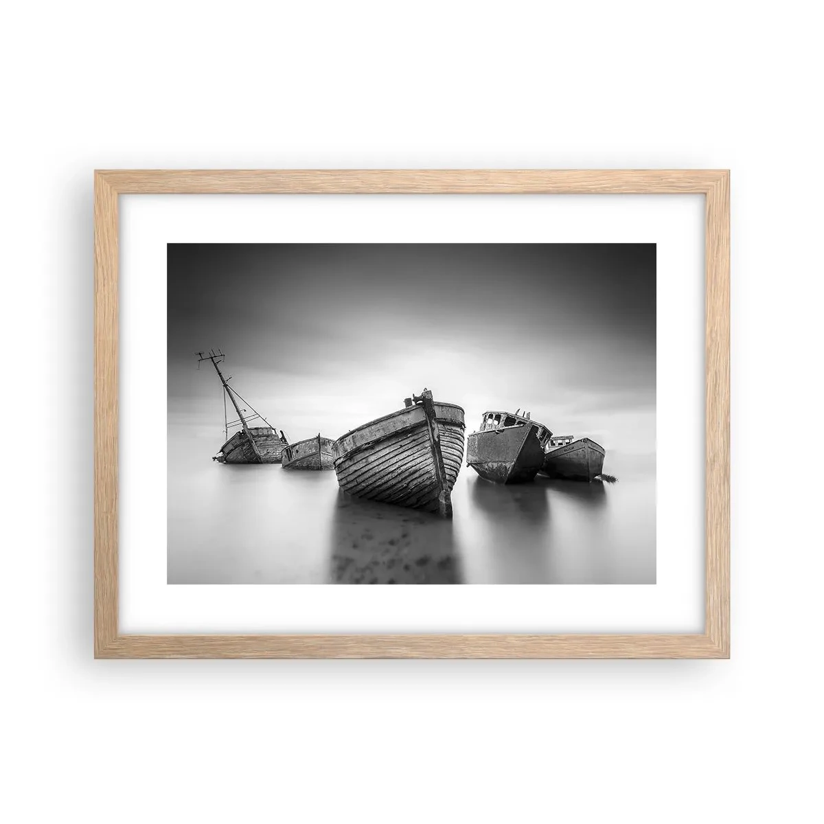 Poster in light oak frame - Now Only a Memory - 40x30 cm