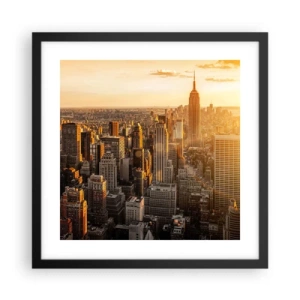 Poster in black frame - Growing in the Sun - 40x40 cm