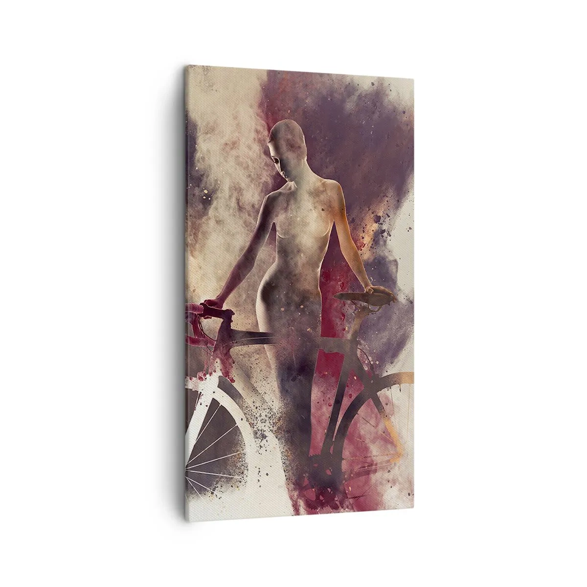 Canvas picture - Marble Sculpted Biker's Soul - 45x80 cm