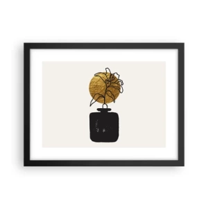 Poster in black frame - Beauty Precious as Gold - 40x30 cm