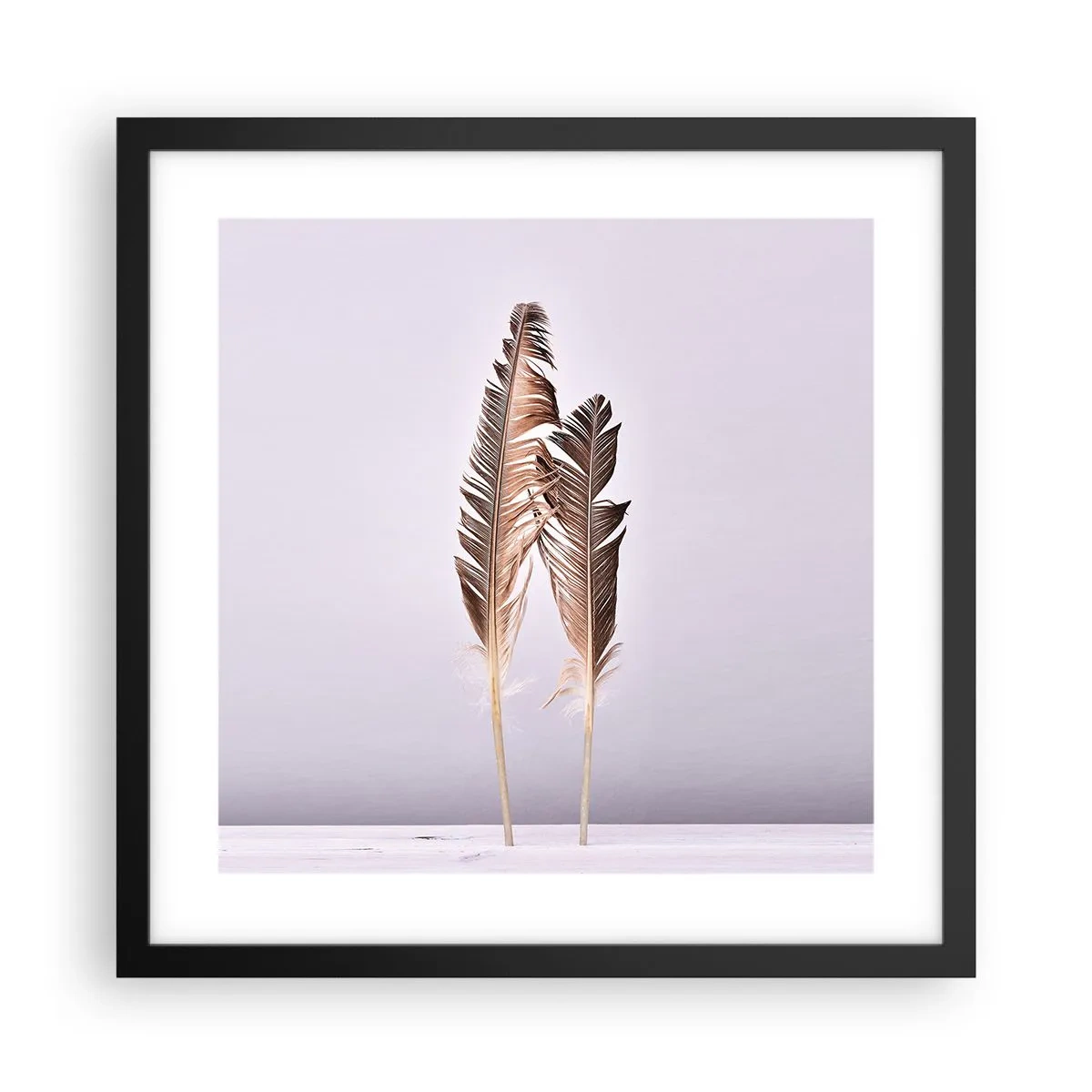 Poster in black frame - Against Nothingness - 40x40 cm