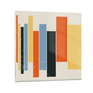 Glass picture - Notation of Music - 30x30 cm