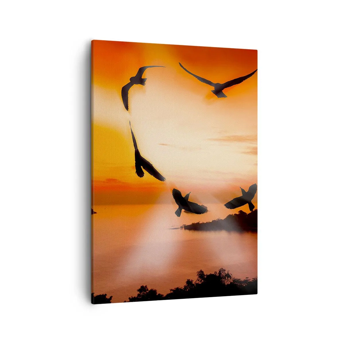 Canvas picture - Love the World Like Birds - 50x70 cm