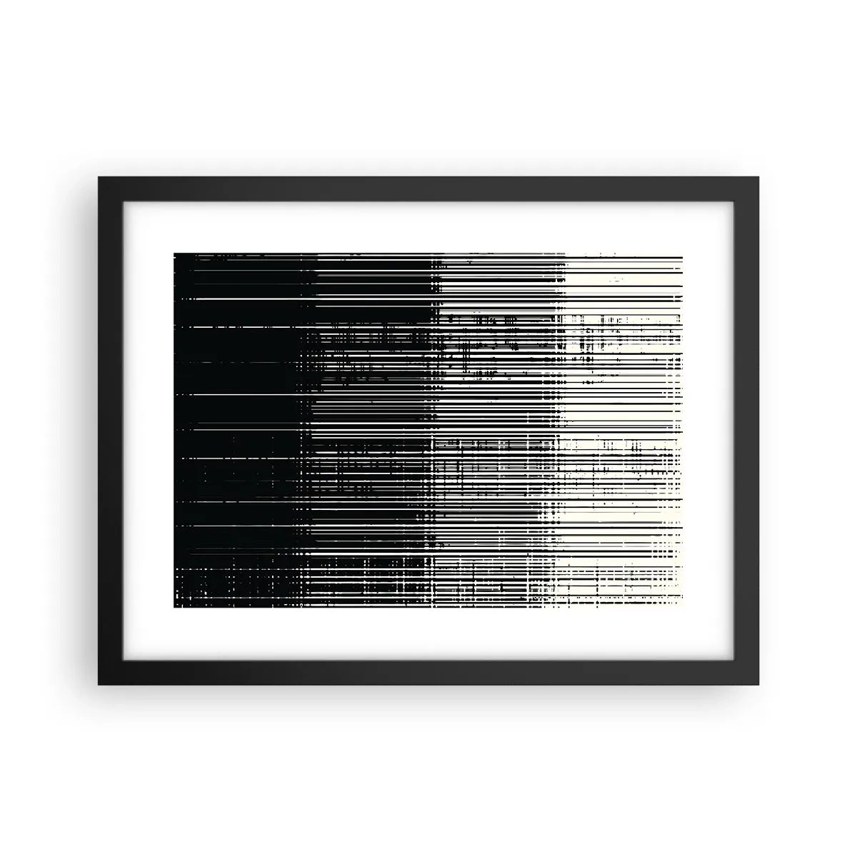 Poster in black frame - Waves and Vibrations - 40x30 cm