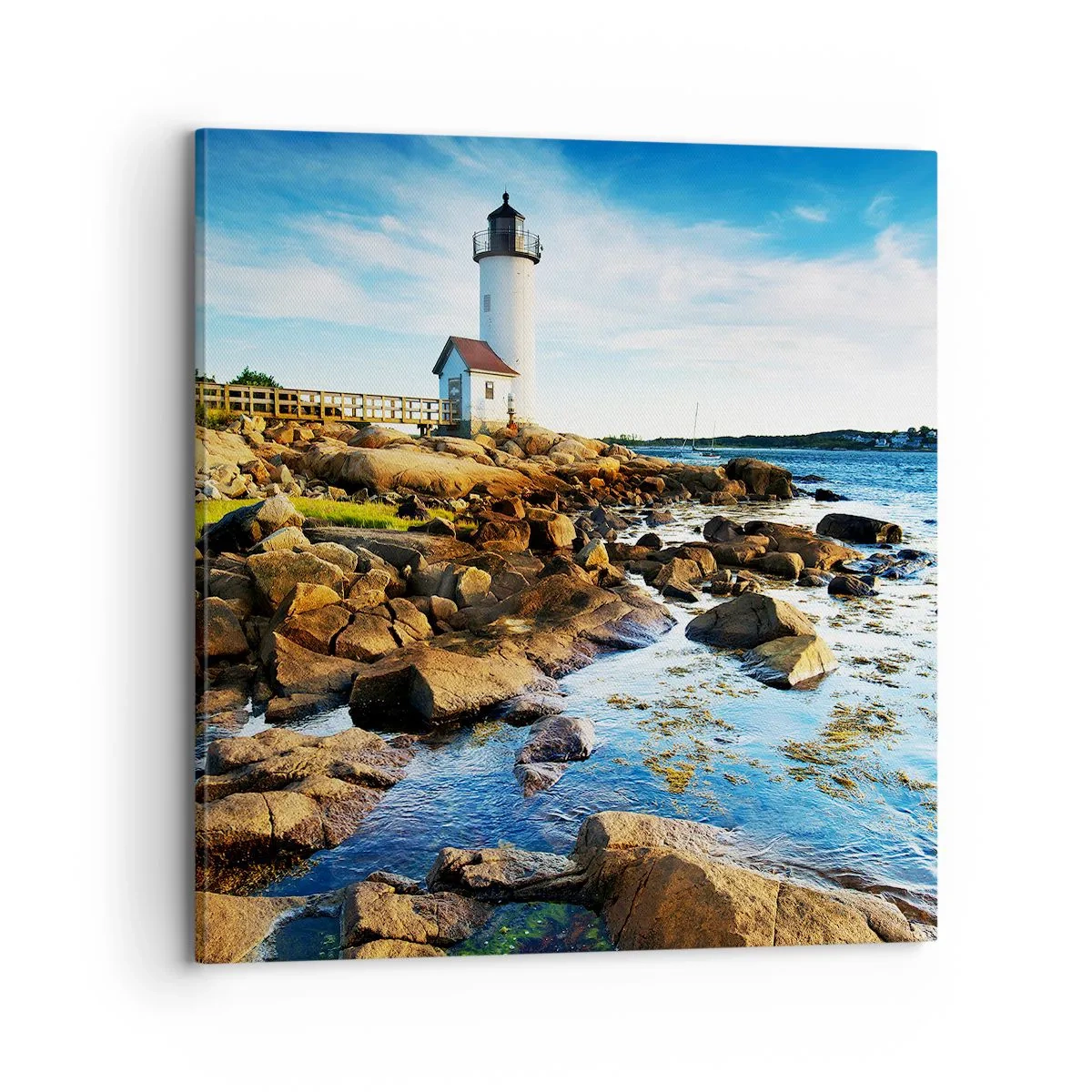 Canvas picture - Be Home Safe, I Am Waiting - 70x70 cm