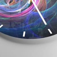 Clock face with lines