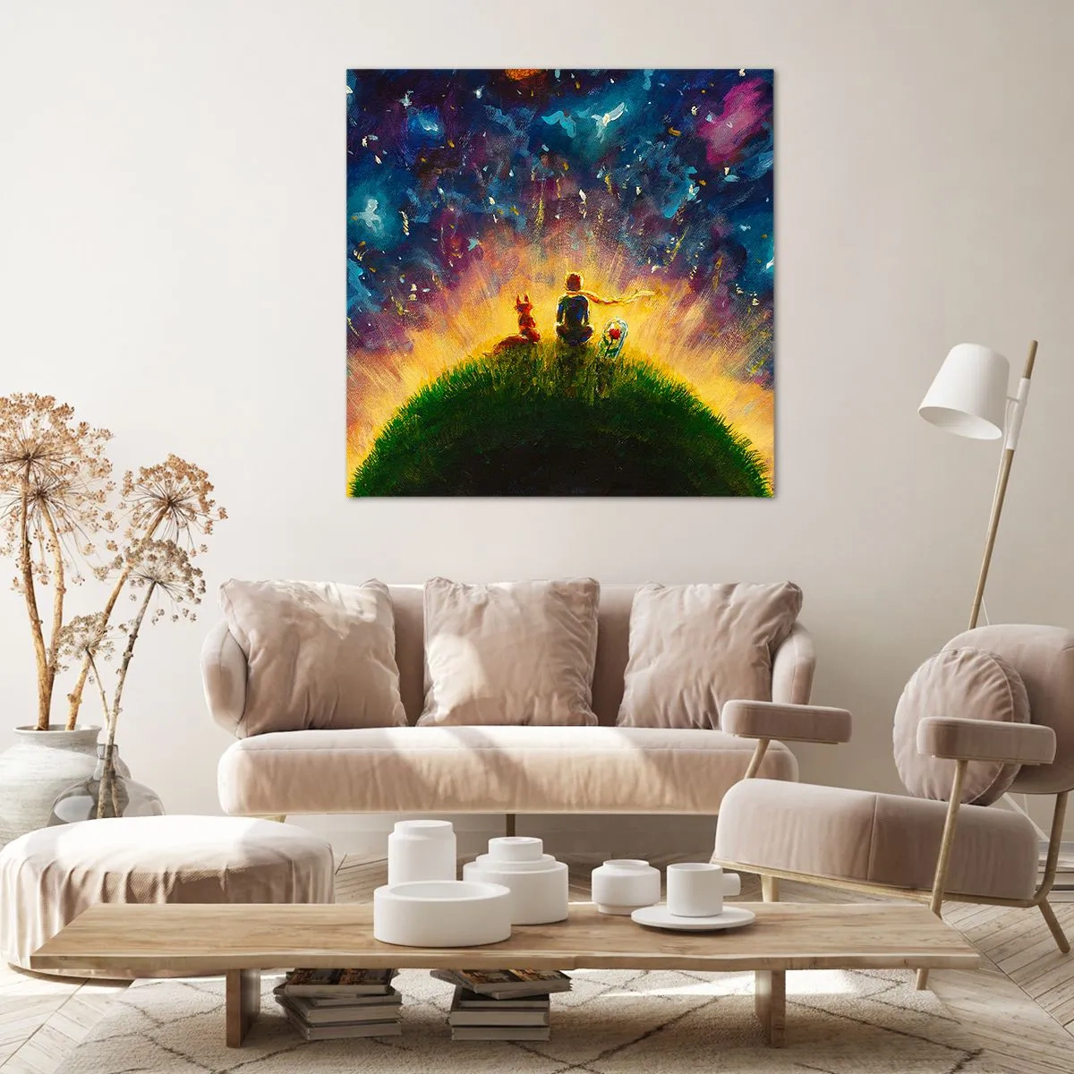 Canvas picture - Love and Friendship - Whole World - 70x70 cm