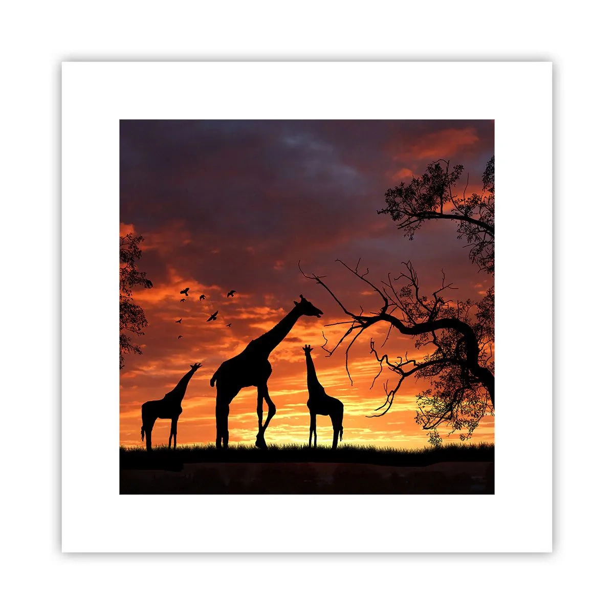 Poster - Small Dinner among Close Ones - 30x30 cm