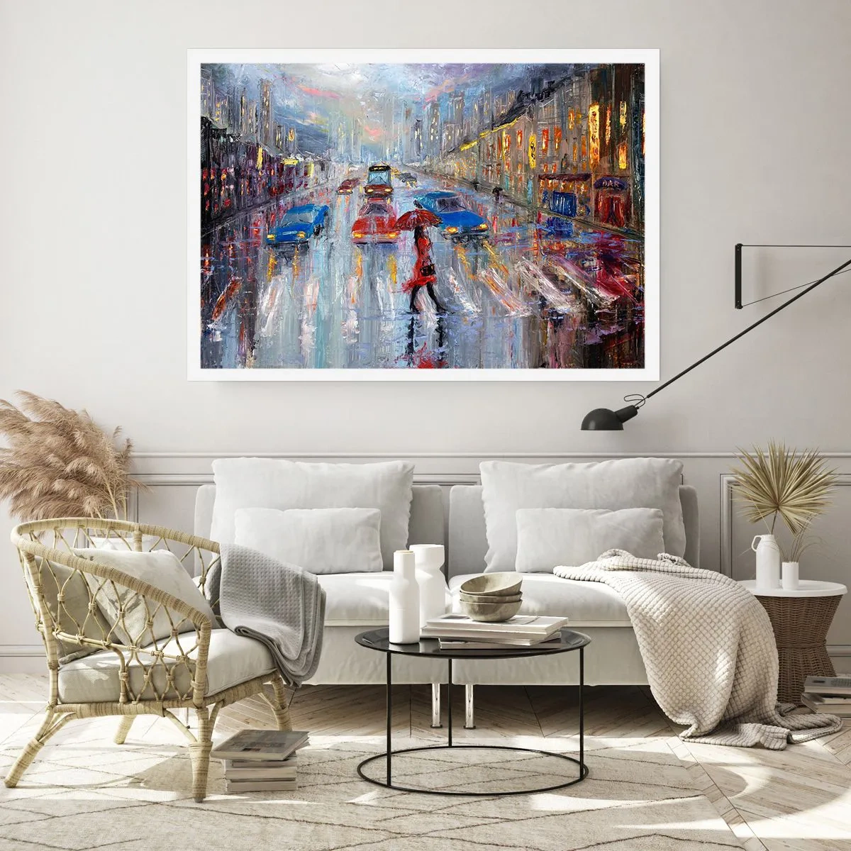 Poster - Rainy Afternoon in a City - 40x30 cm