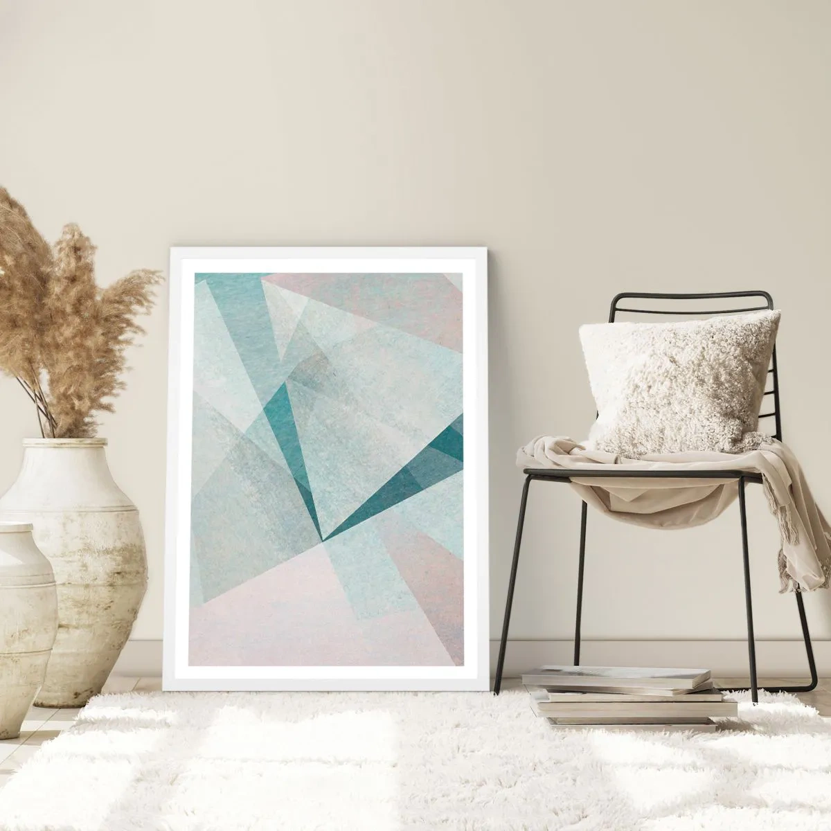 Poster in white frmae - Calmly but Dynamically - 30x40 cm