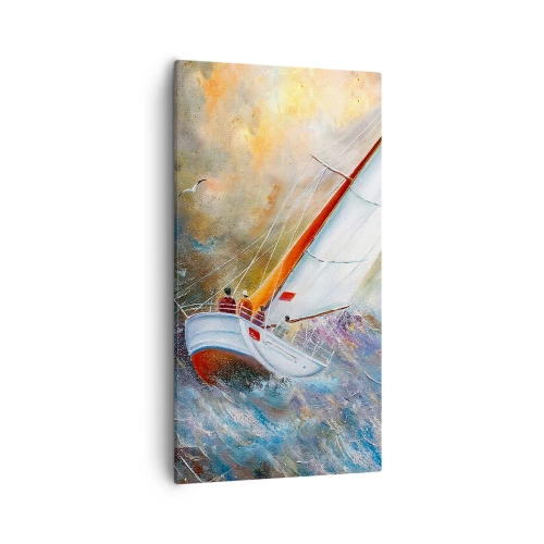 Canvas picture - Running on the Waves - 55x100 cm