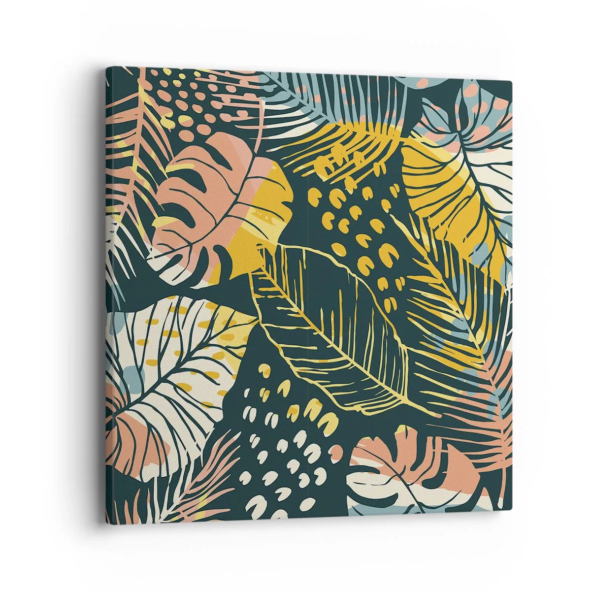 Canvas picture - Leafy Fantasy - 40x40 cm