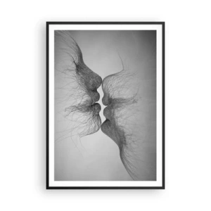 Poster in black frame - Kiss of the Wind - 70x100 cm