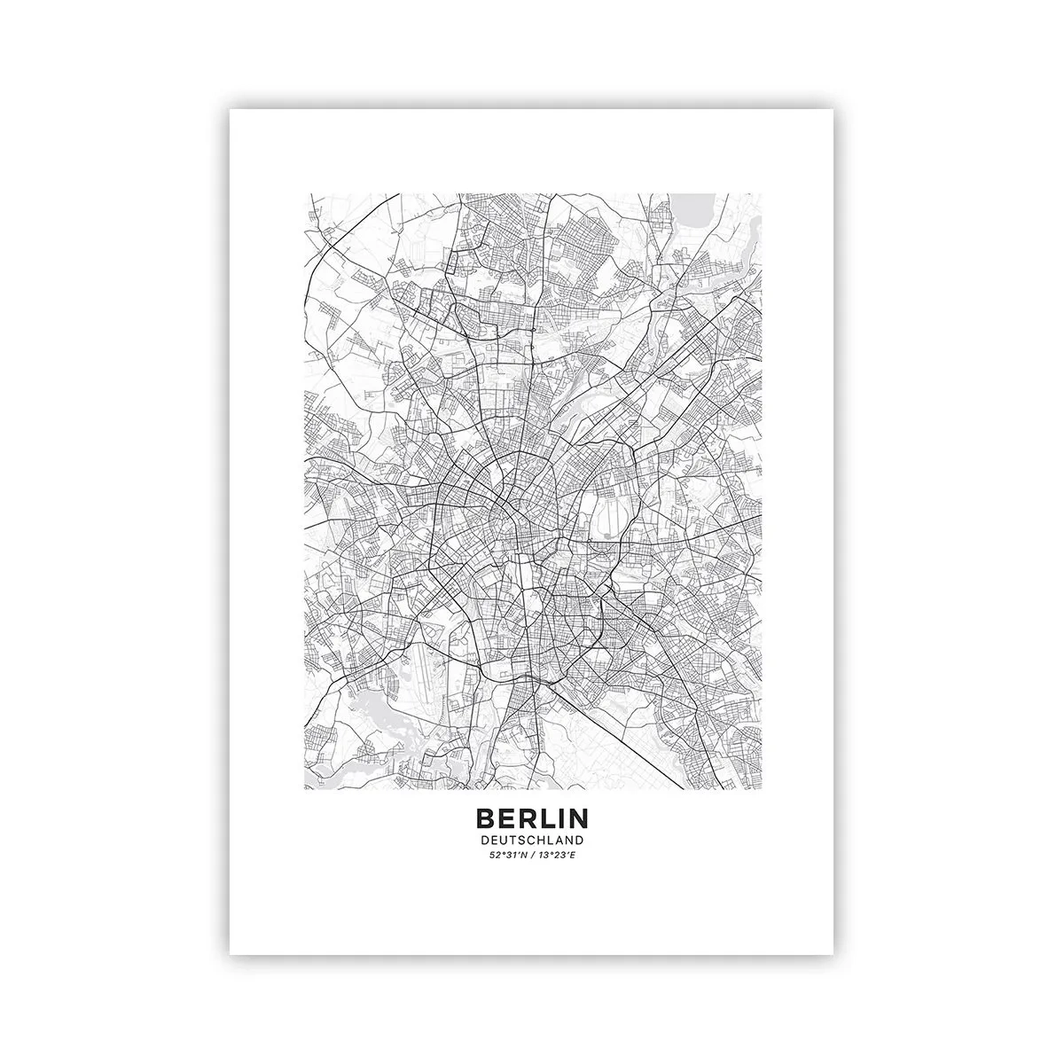 Poster - Flower of Berlin - 50x70 cm