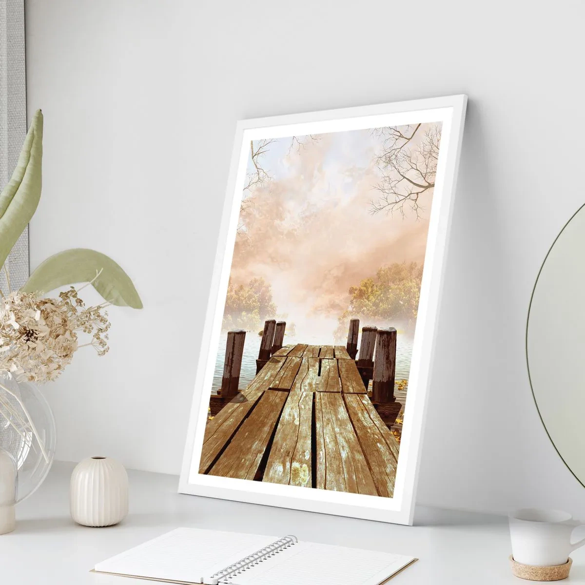 Poster in white frmae - Gentle Sadness of Autumn - 61x91 cm