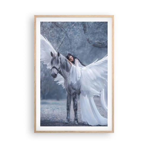Poster in light oak frame - Inspired Moment - 61x91 cm