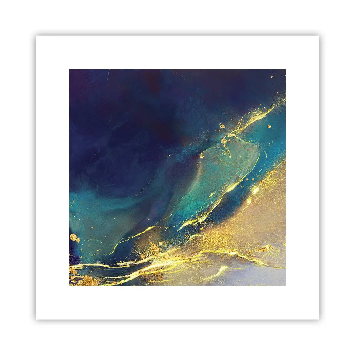 Poster - Golden Flood - 30x30 cm